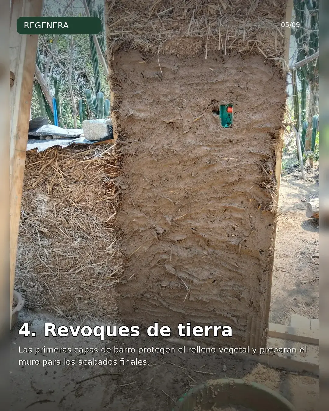 Proyecto Samaritan en Tonameca: revoques de tierra